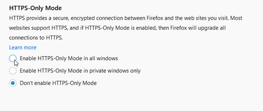 firefox 83 https only