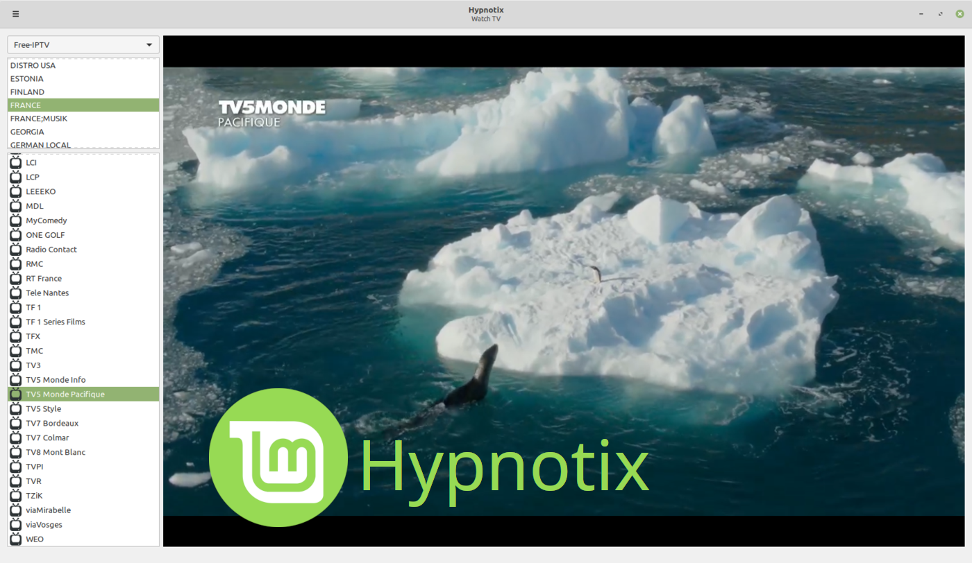 linux mint hypnotix open source iptv player