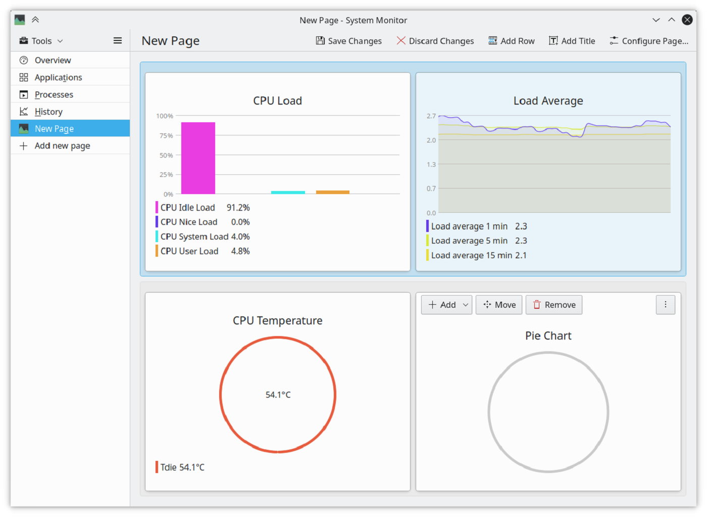 plasma system monitor widget