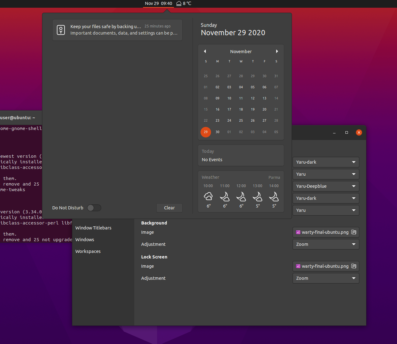 ubuntu darker yaru dark