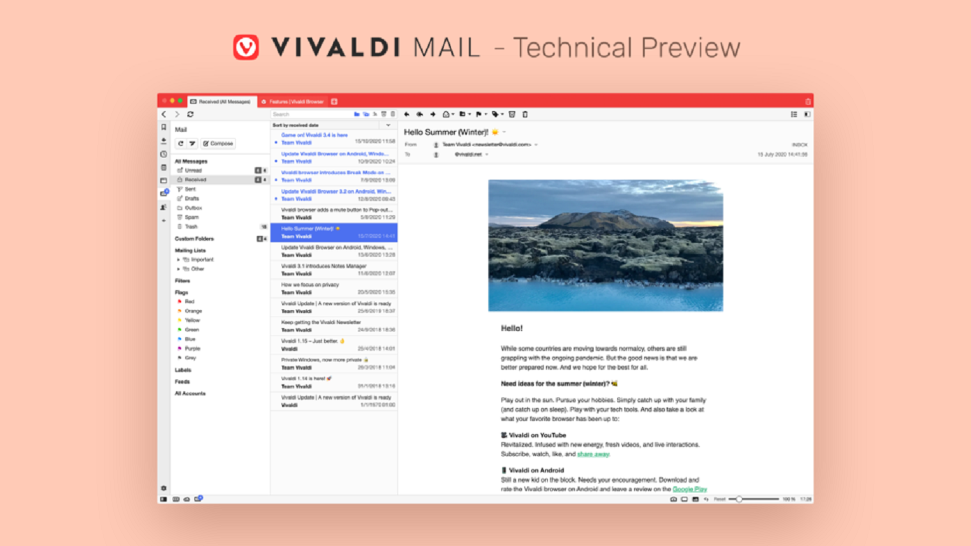 vivaldi browser preview