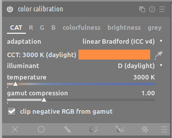 color calibration module darktable 3.4