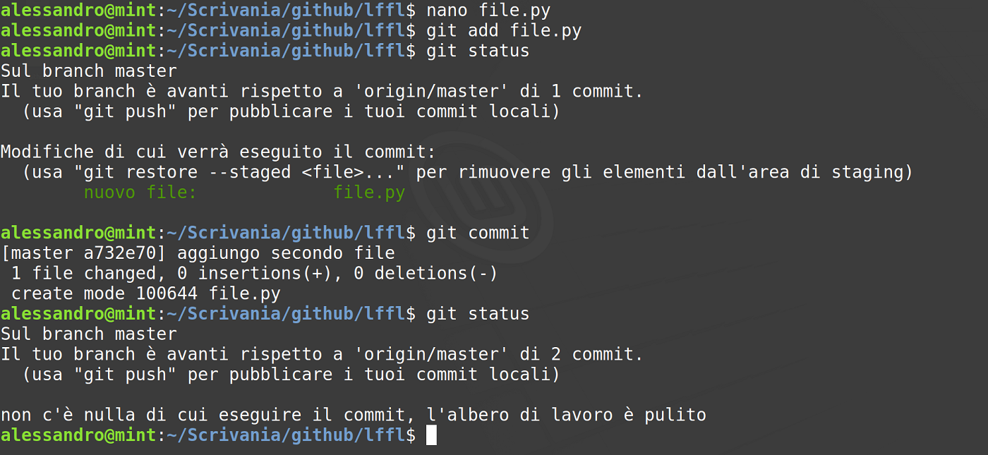 git status