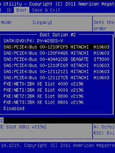 boot sequence efibootmgr