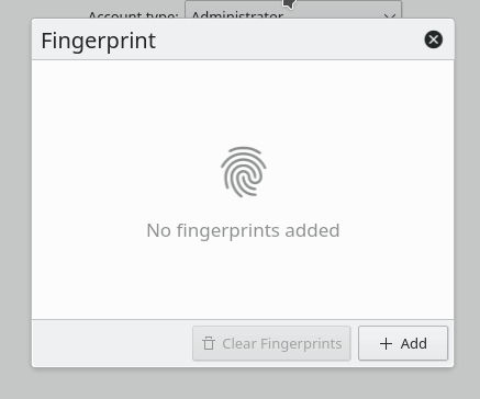 kde plasma fingerprint manager