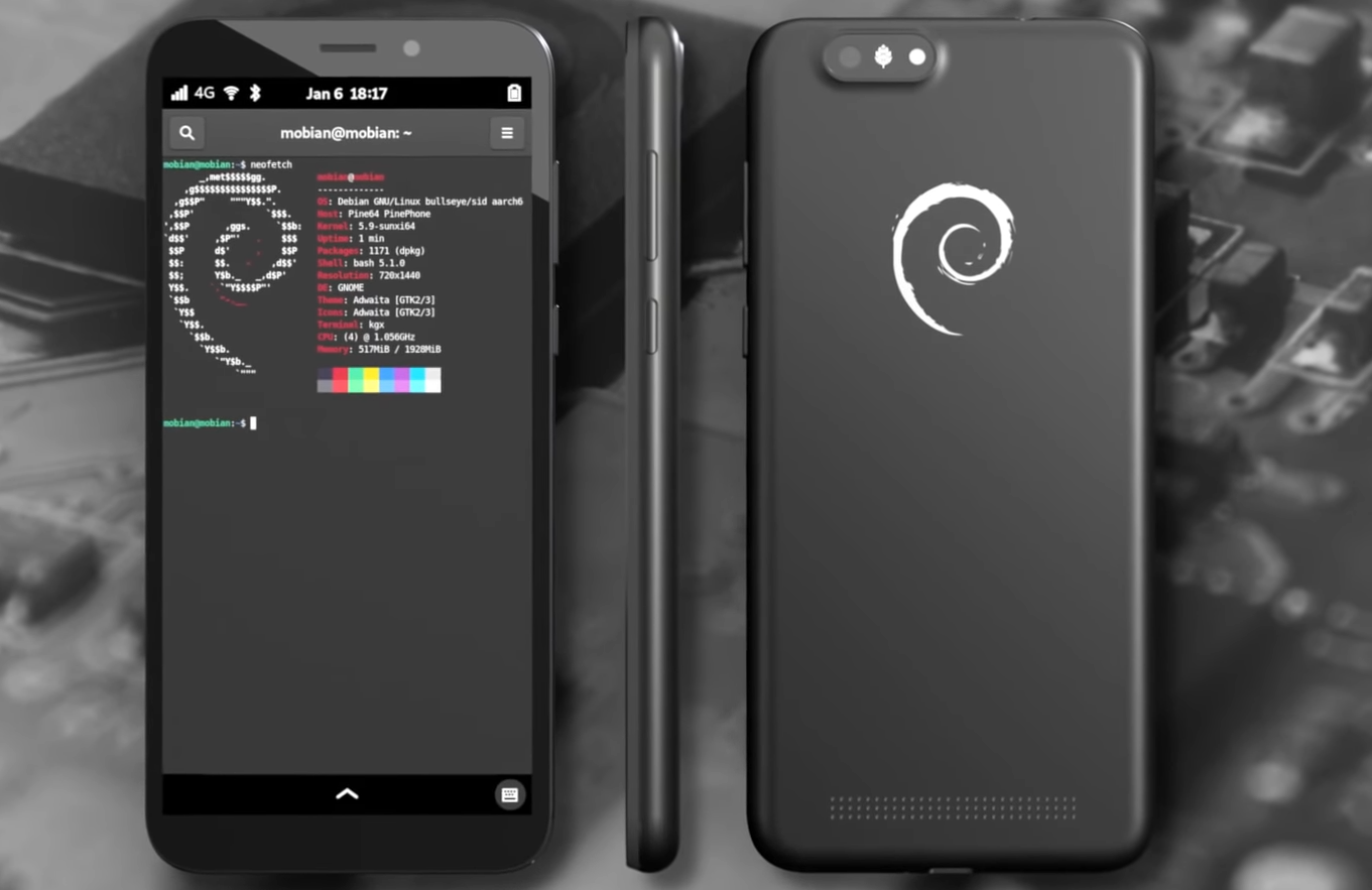 Pine64, arriva la quinta edizione del PinePhone con Mobian OS