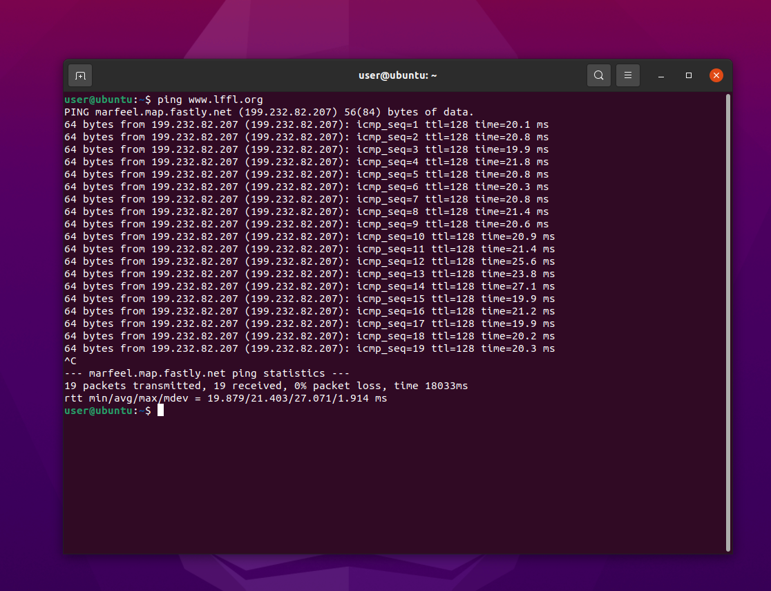 [GUIDA] Linux networking, Gping: il ping in un grafico