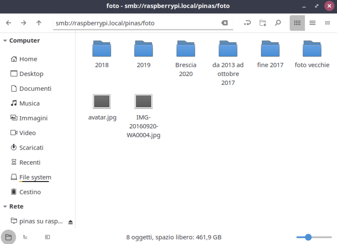 samba shared folder nas
