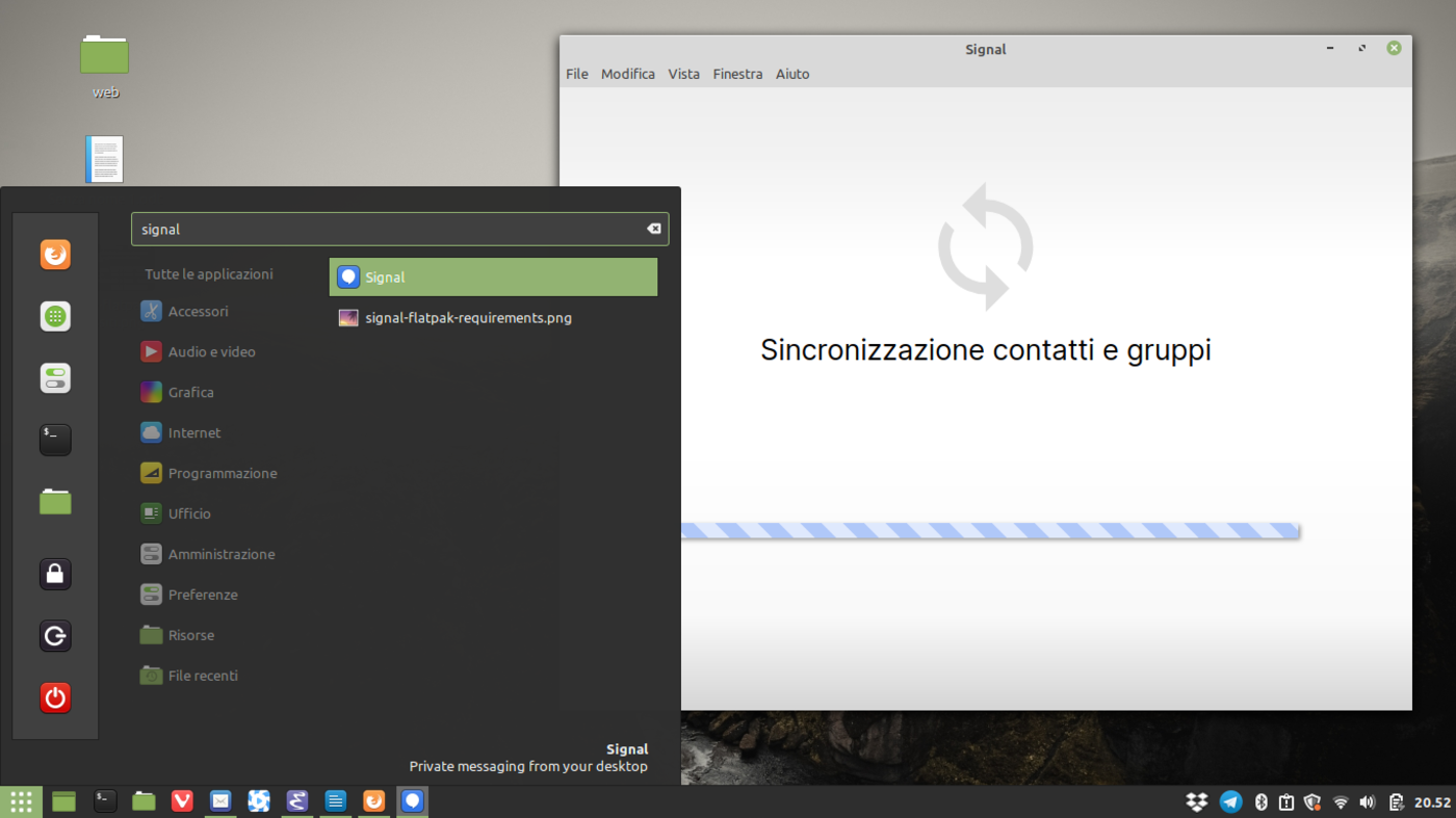signal open source linux mint privacy