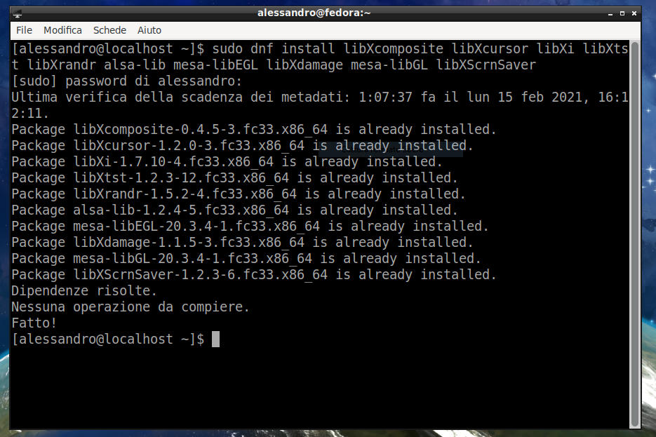 anaconda python r dipendenze installazione