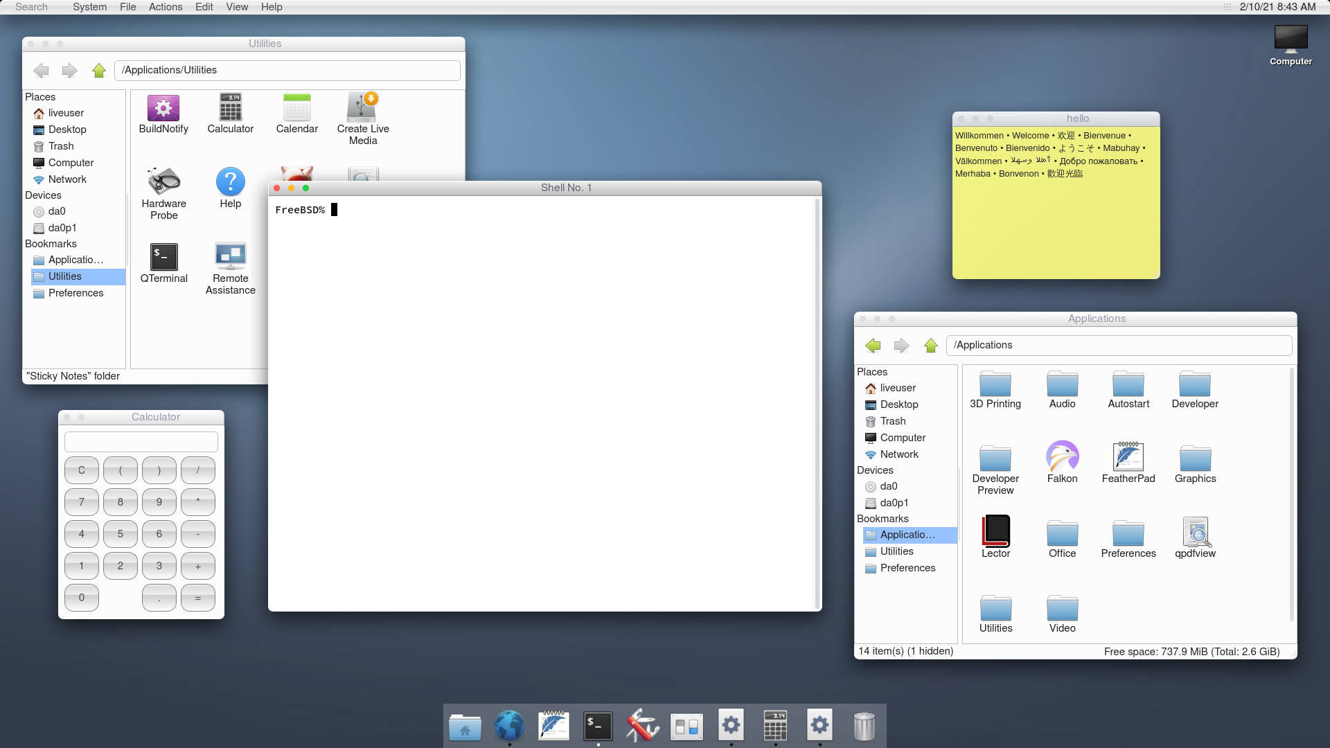 Hello, apprezzamenti alla FOSDEM: la distro ispirata a MacOS prende forma!