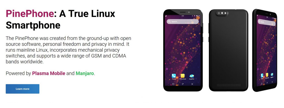 Pine64 annuncia (a sorpresa) l’OS di default sui nuovi PinePhone