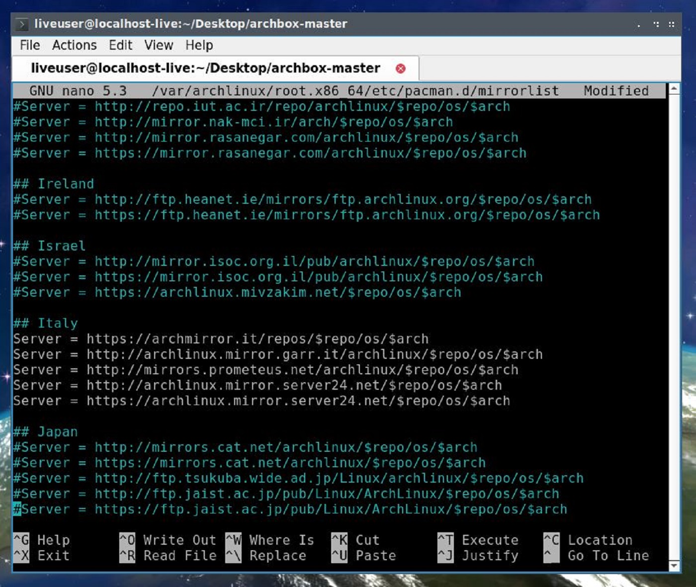 chroot server choice