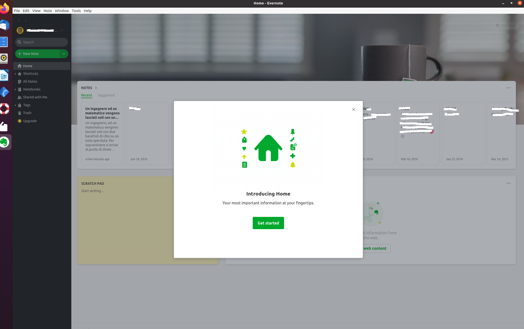 evernote app beta linux