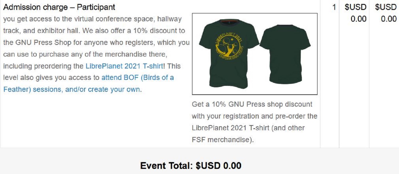 libreplanet merchandise
