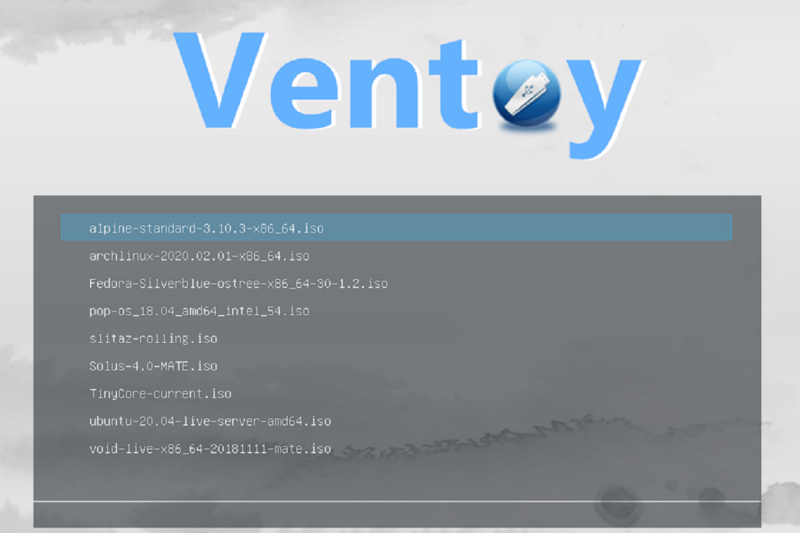 ventoy usb multi boot open source