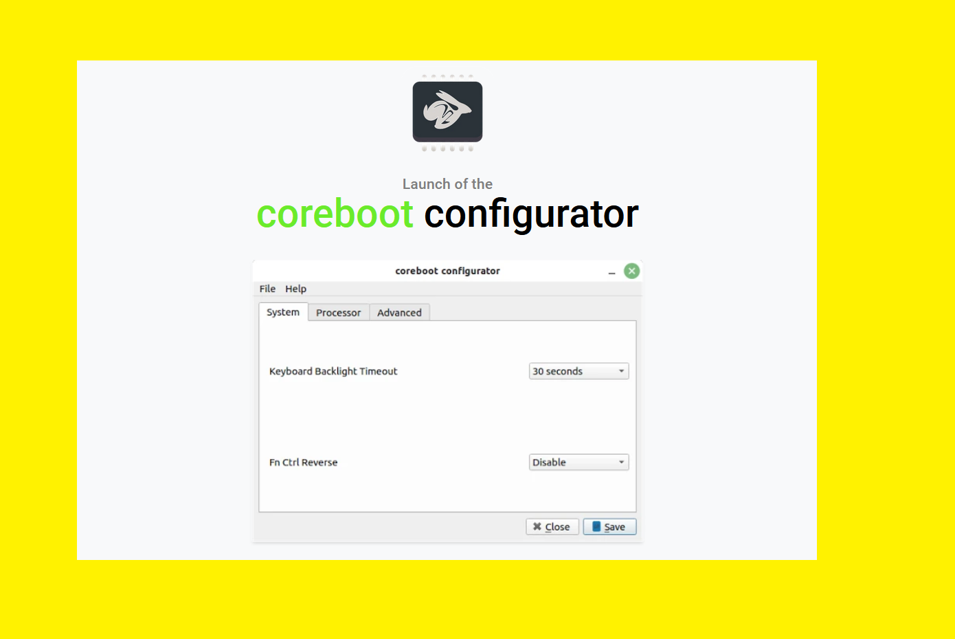 coreboot configurator star labs