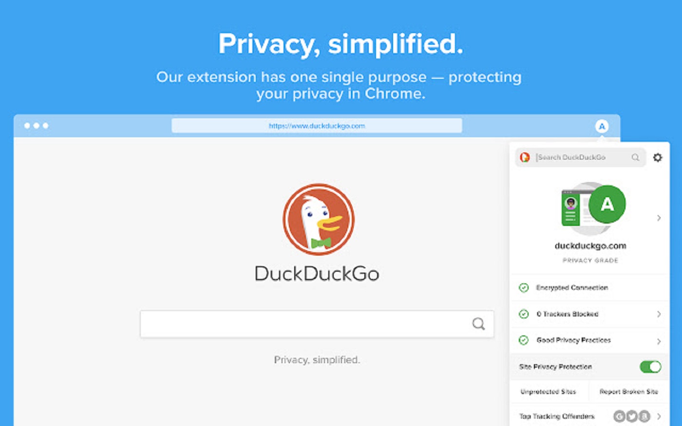 duckduckgo chrome extension privacy