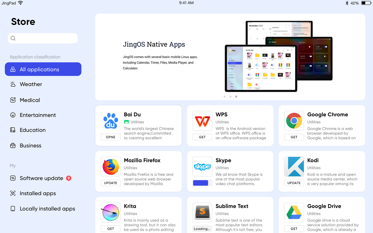 jingos 0.8 appstore