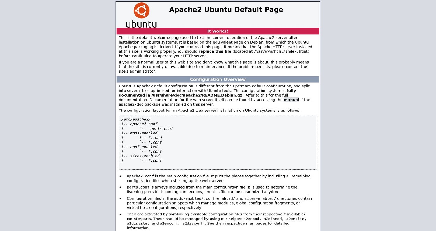 apache enabled