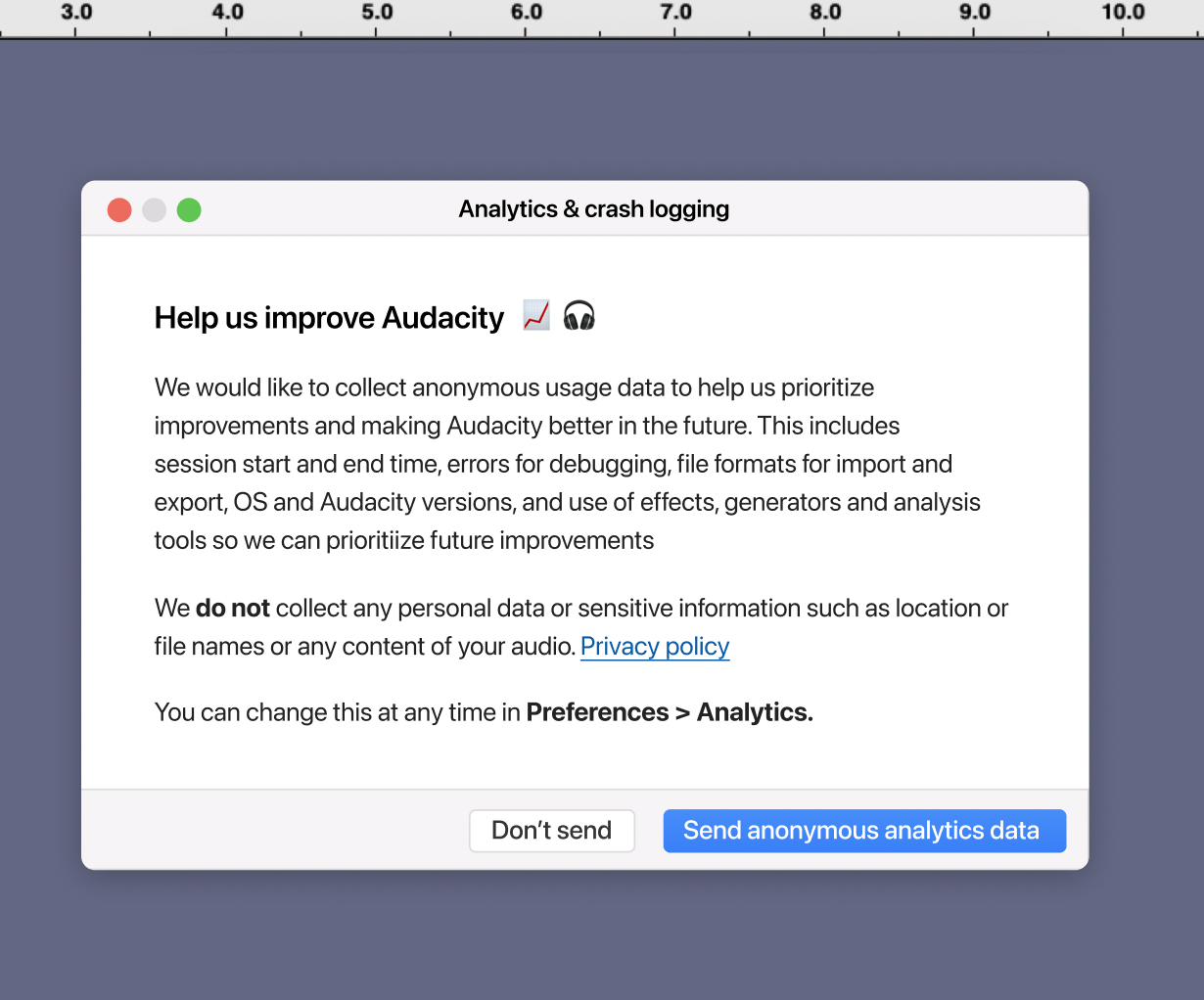 Audacity raccoglie i dati degli utenti? Polemiche per la nuova telemetria