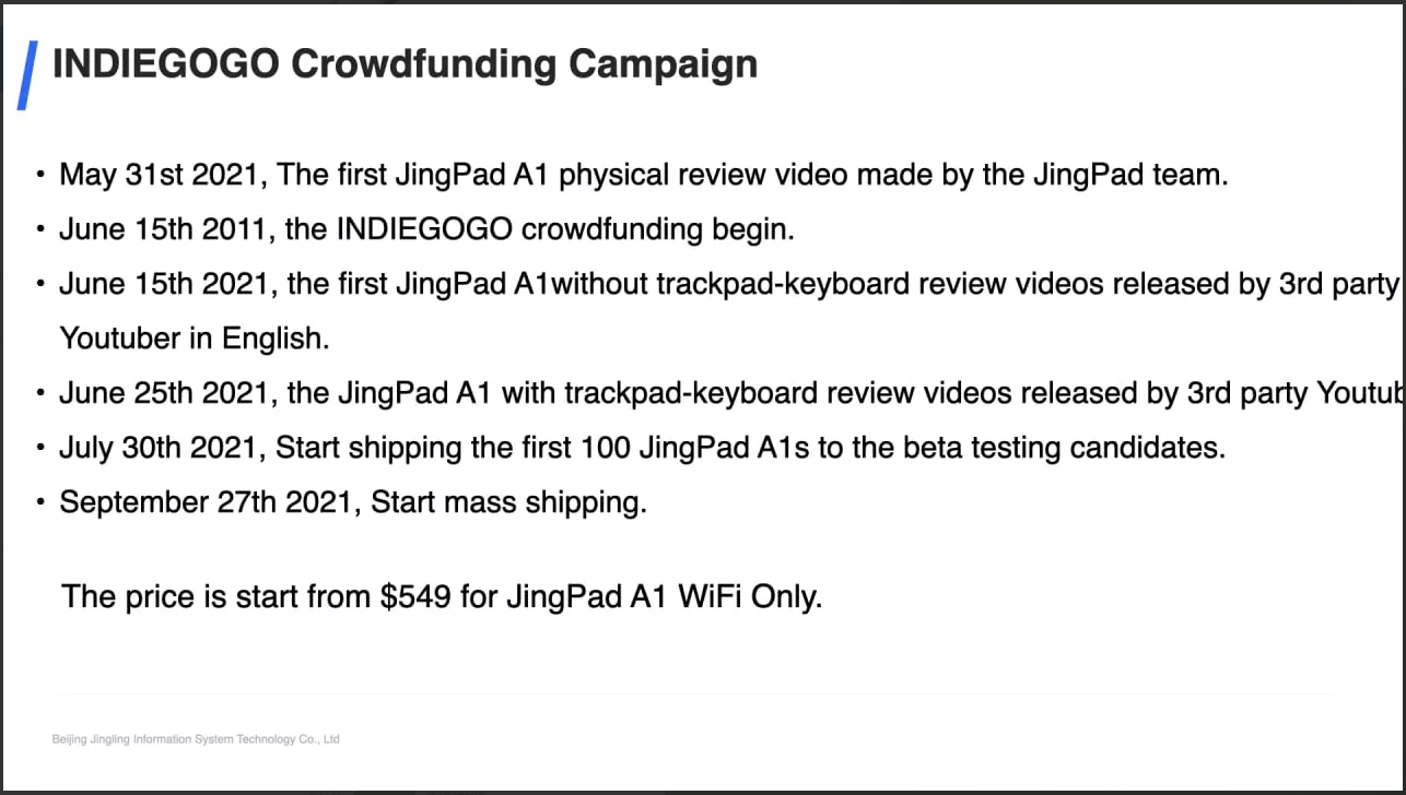 JingPad A1 svelati prezzo, specifiche e disponibilità! 2 jingpad a1 jingos 1