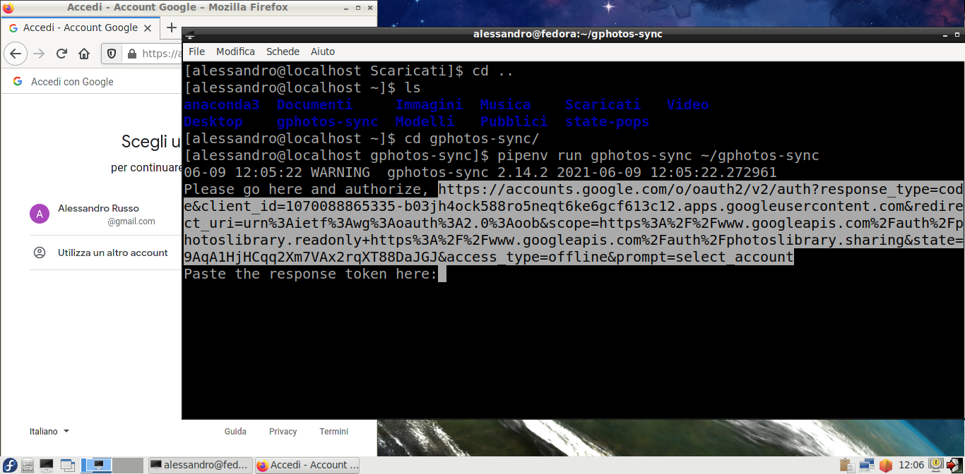 gphoto sync response