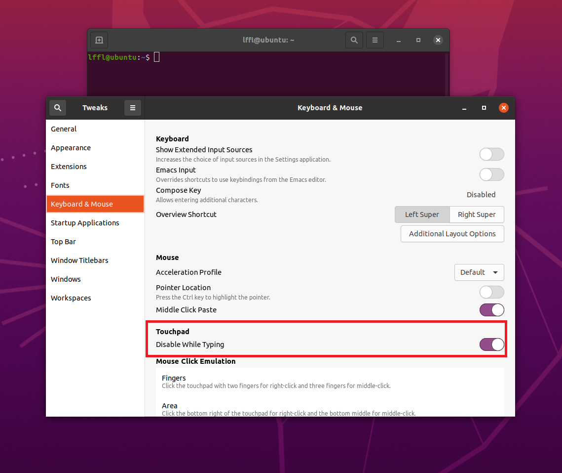 [GUIDA] GNOME come disabilitare il touchpad quando si sta digitando