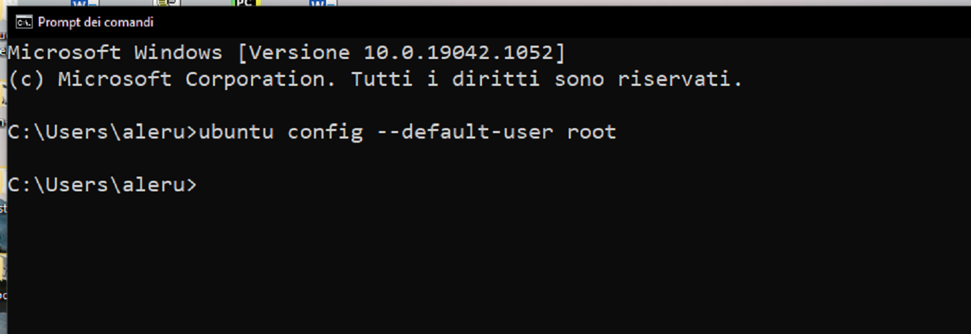 wsl root