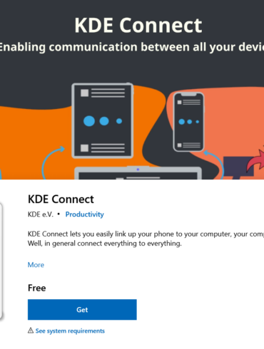 kde connect windows store