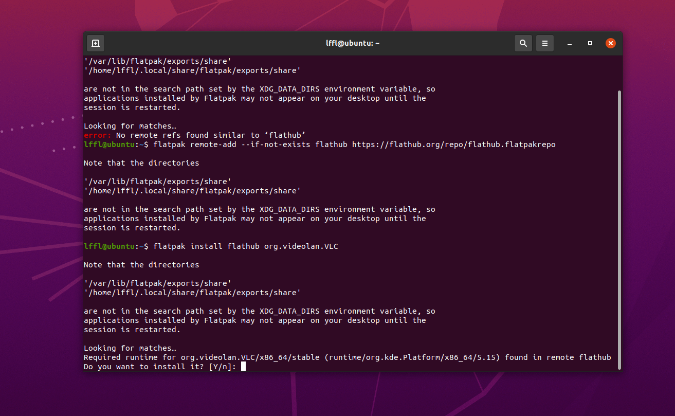 lffl flathub flatpak 1