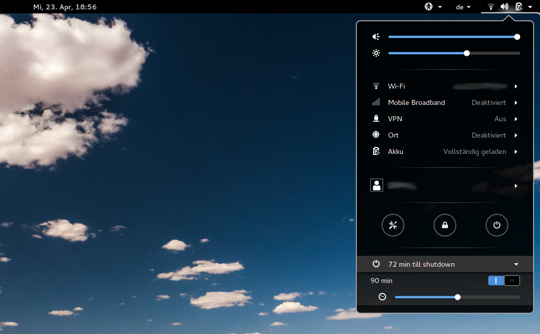 shutdowntimer extension