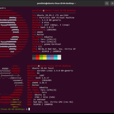 ubuntu neofetch splash screen
