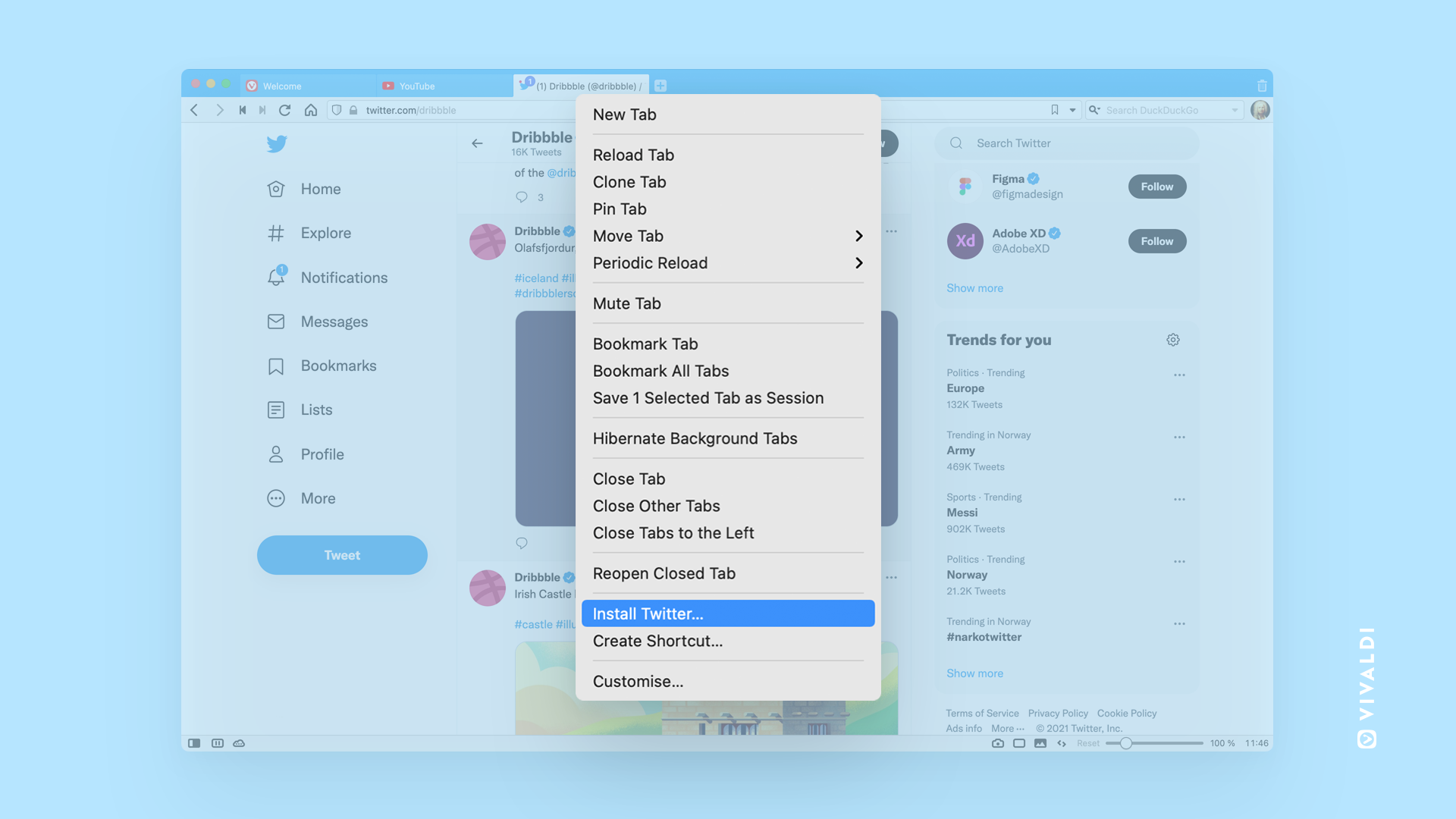 Rilasciato Vivaldi 4.3: ora supporta le PWA e blocca la Google Idle API 3 vivaldi WPA