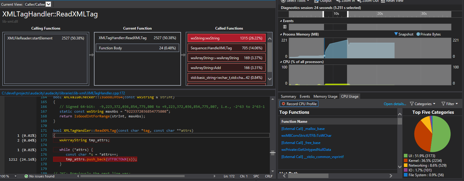 Audacity release: l’apertura di un progetto è fino a 50 volte più veloce