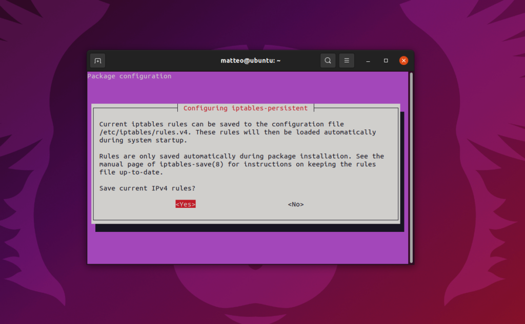 iptables linux firewall