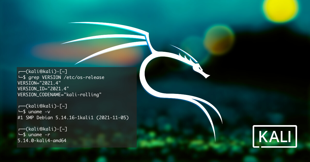 kali linux 2021.4