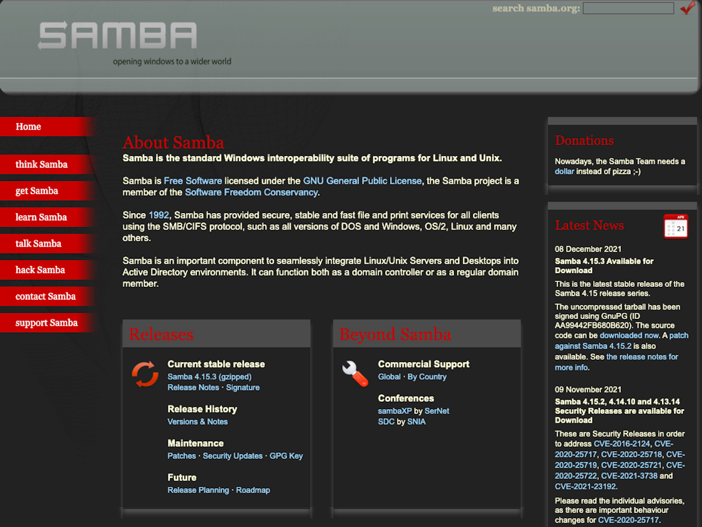 samba linux windows file server