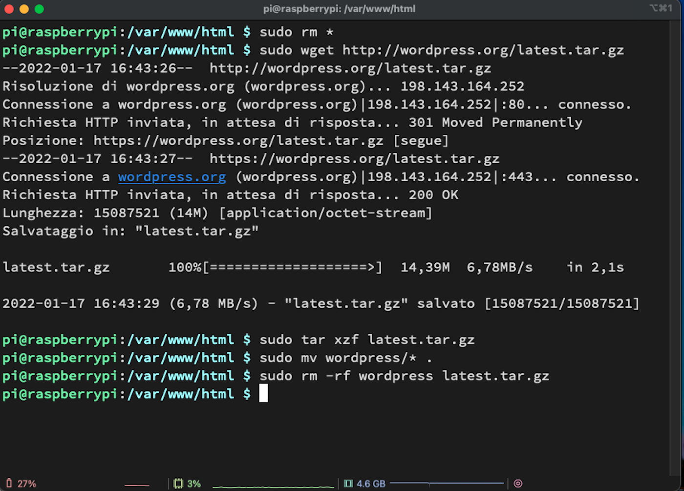 lamp apache wordpress